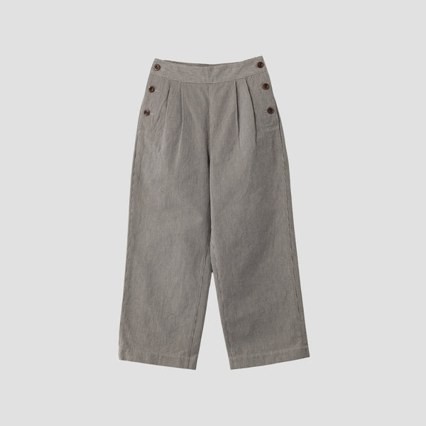 CHEF CHECK COTTON WOOL TROUSERS