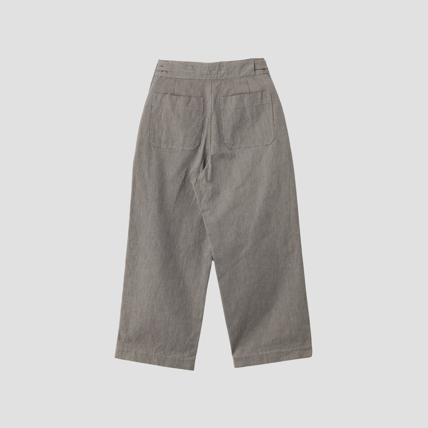 CHEF CHECK COTTON WOOL TROUSERS