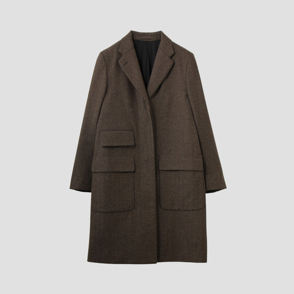 SOFT HERRINGBONE COAT
