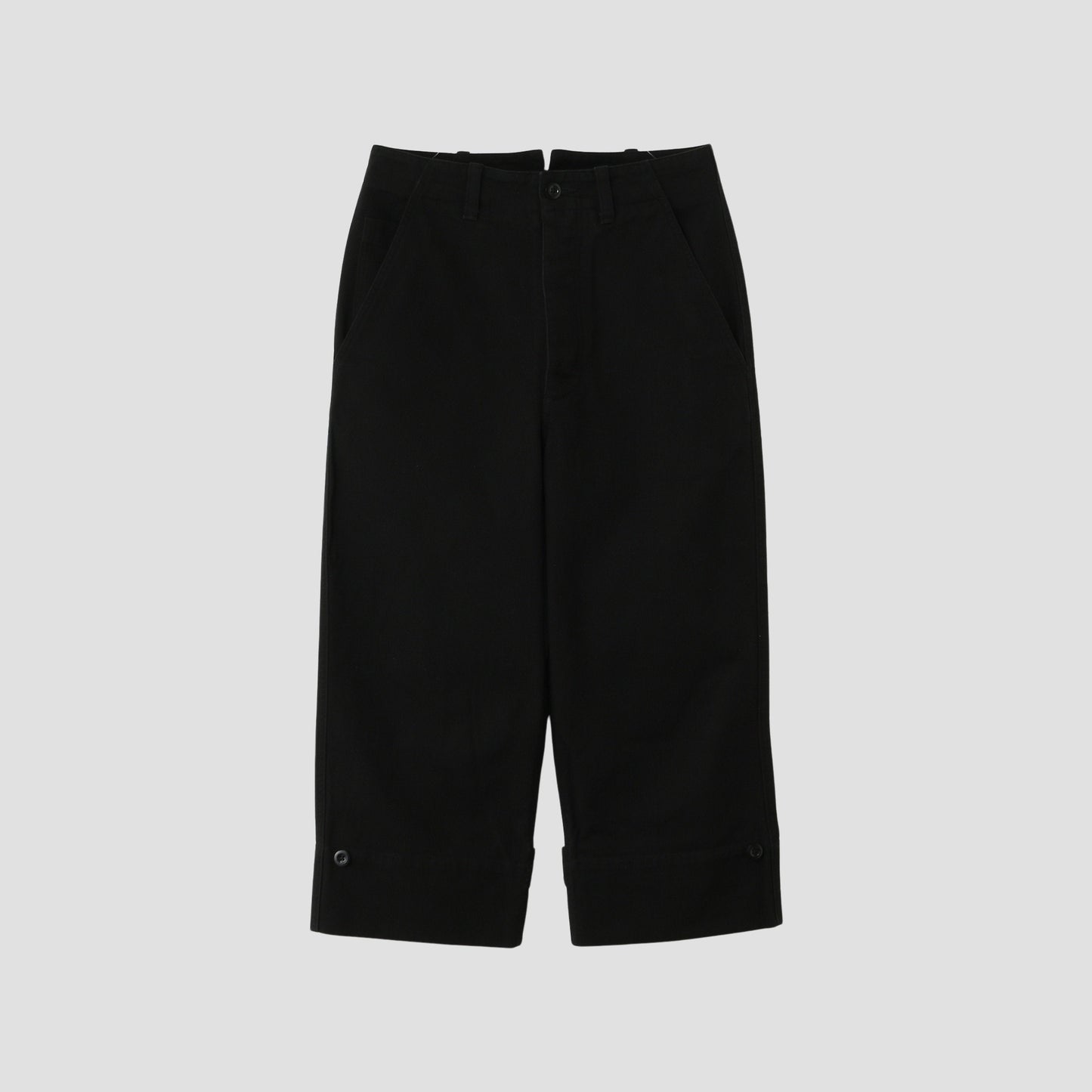 SOFT COTTON TWILL TROUSERS