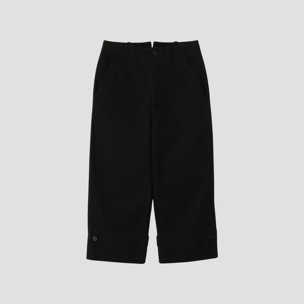 SOFT COTTON TWILL TROUSERS