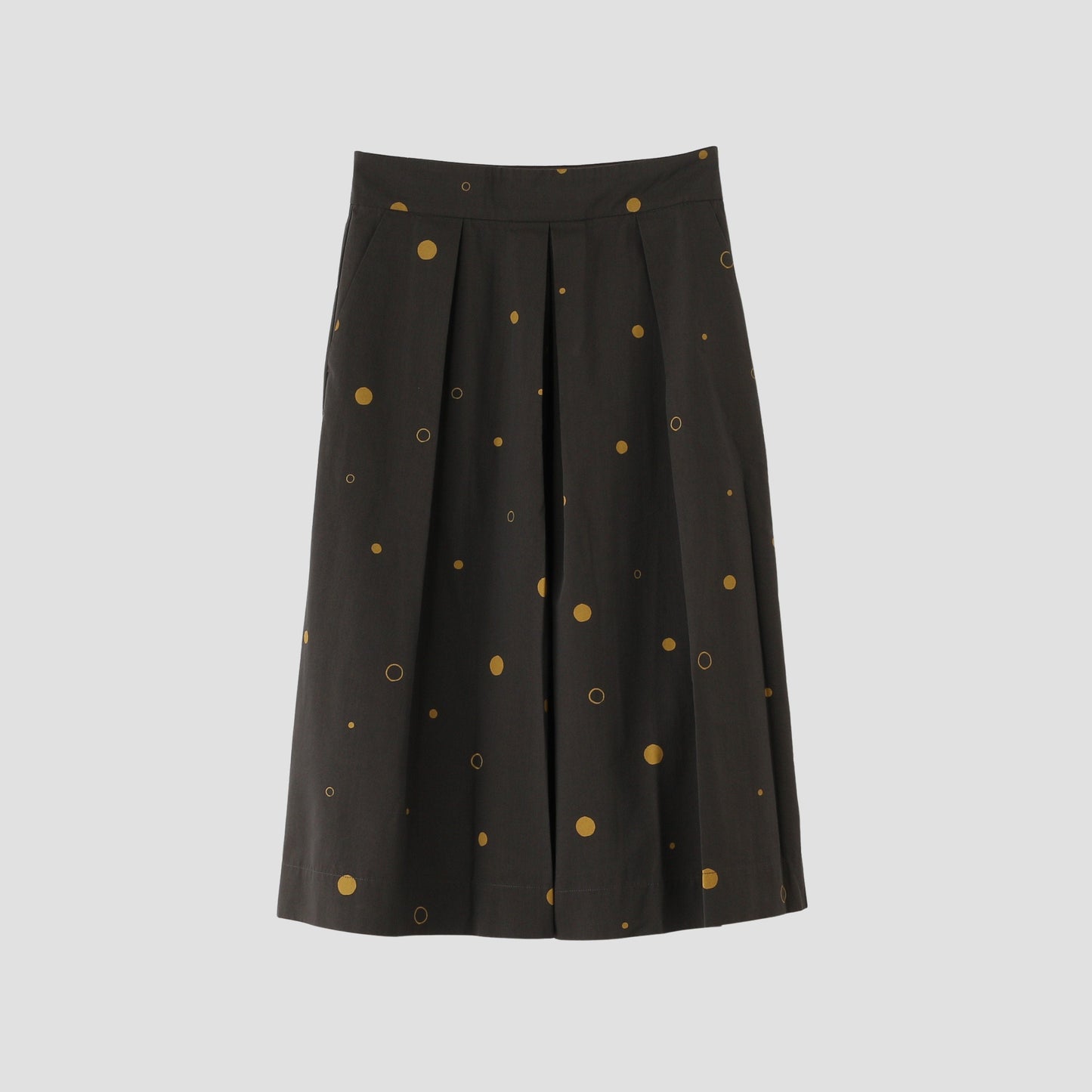 SPOT PRINT COTTON SILK SKIRT