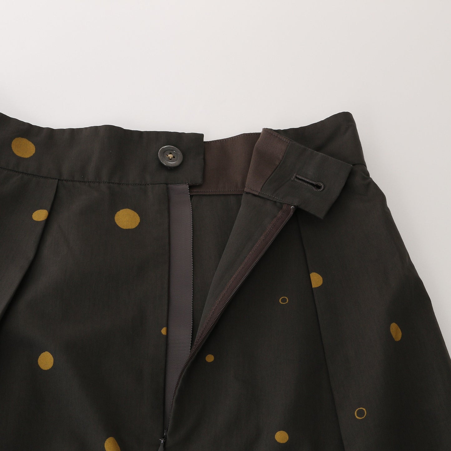 SPOT PRINT COTTON SILK SKIRT