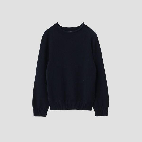LONG SLEEVE CAST OFF ROLL NECK KNIT