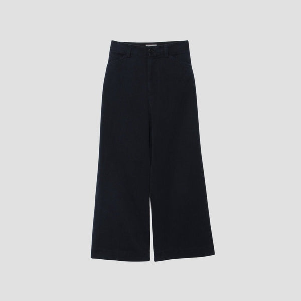 COTTON LINEN TWILL TROUSERS