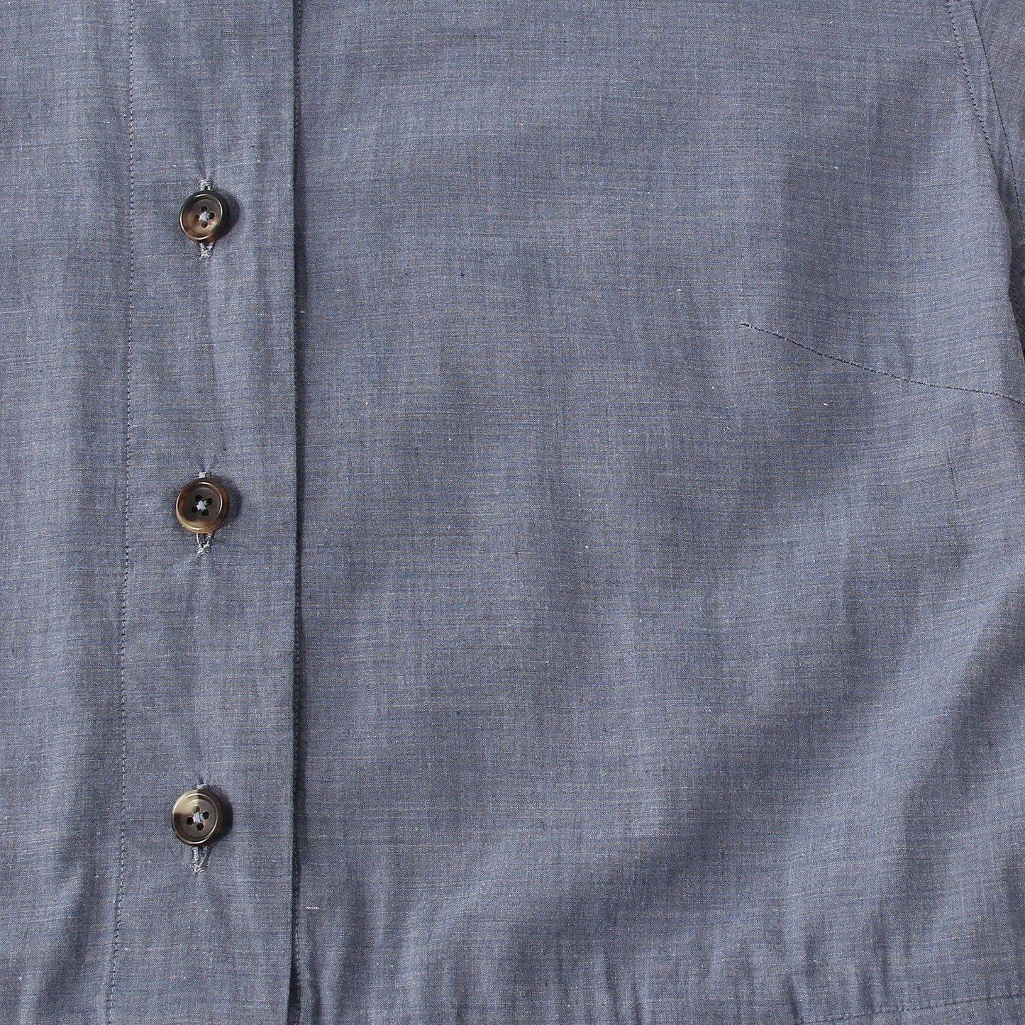 FINE COTTON CHAMBRAY DRESS