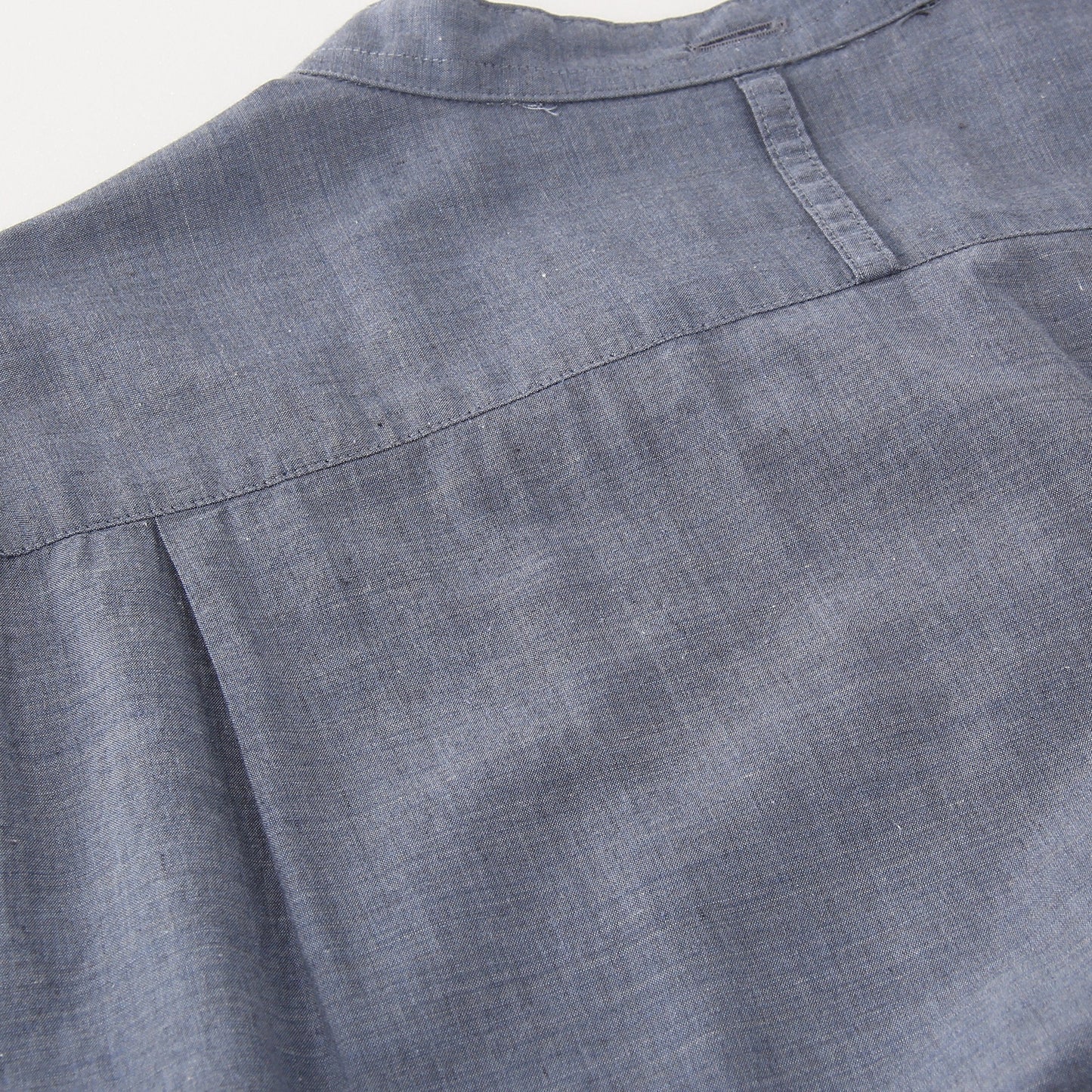 FINE COTTON CHAMBRAY DRESS