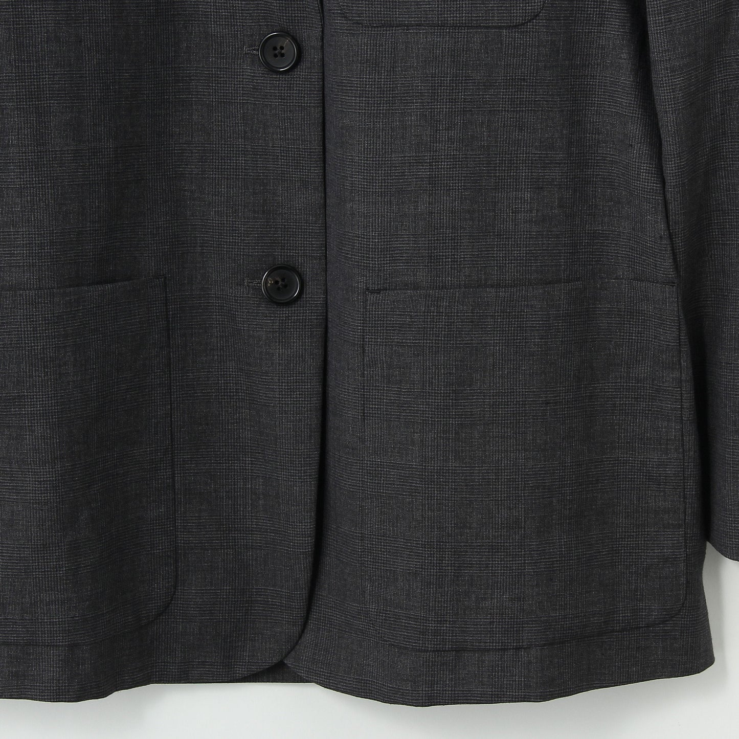 PRINCE OF WALES CHECK WOOL LINEN JACKET