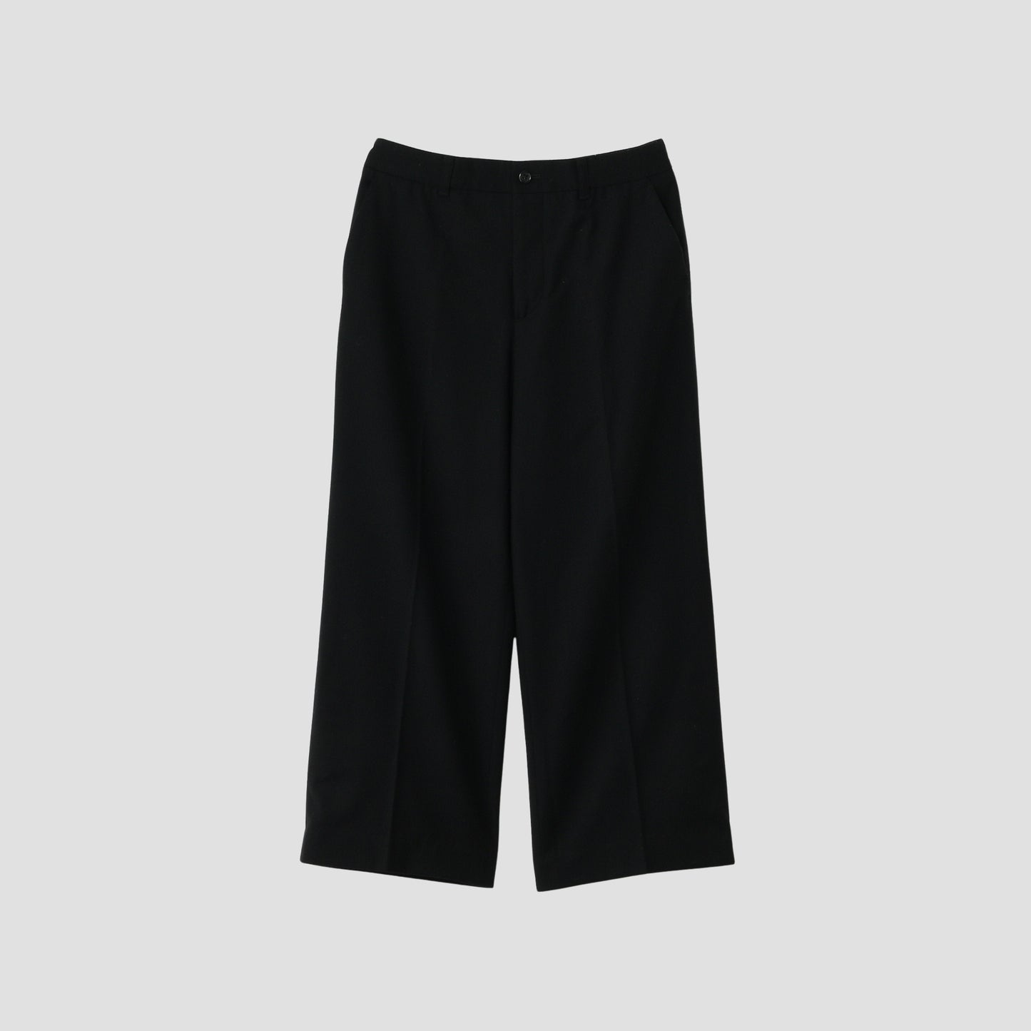 WOOL CASHMERE FLANNEL TROUSERS