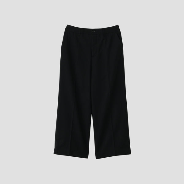 WOOL CASHMERE FLANNEL TROUSERS
