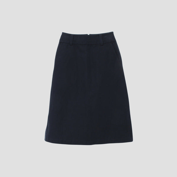 COTTON LINEN CANVAS SKIRT