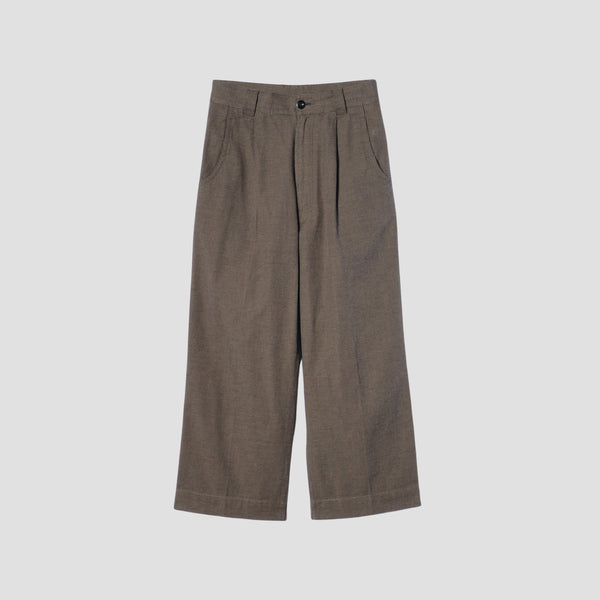 WORKWEAR COTTON LINEN TROUSERS
