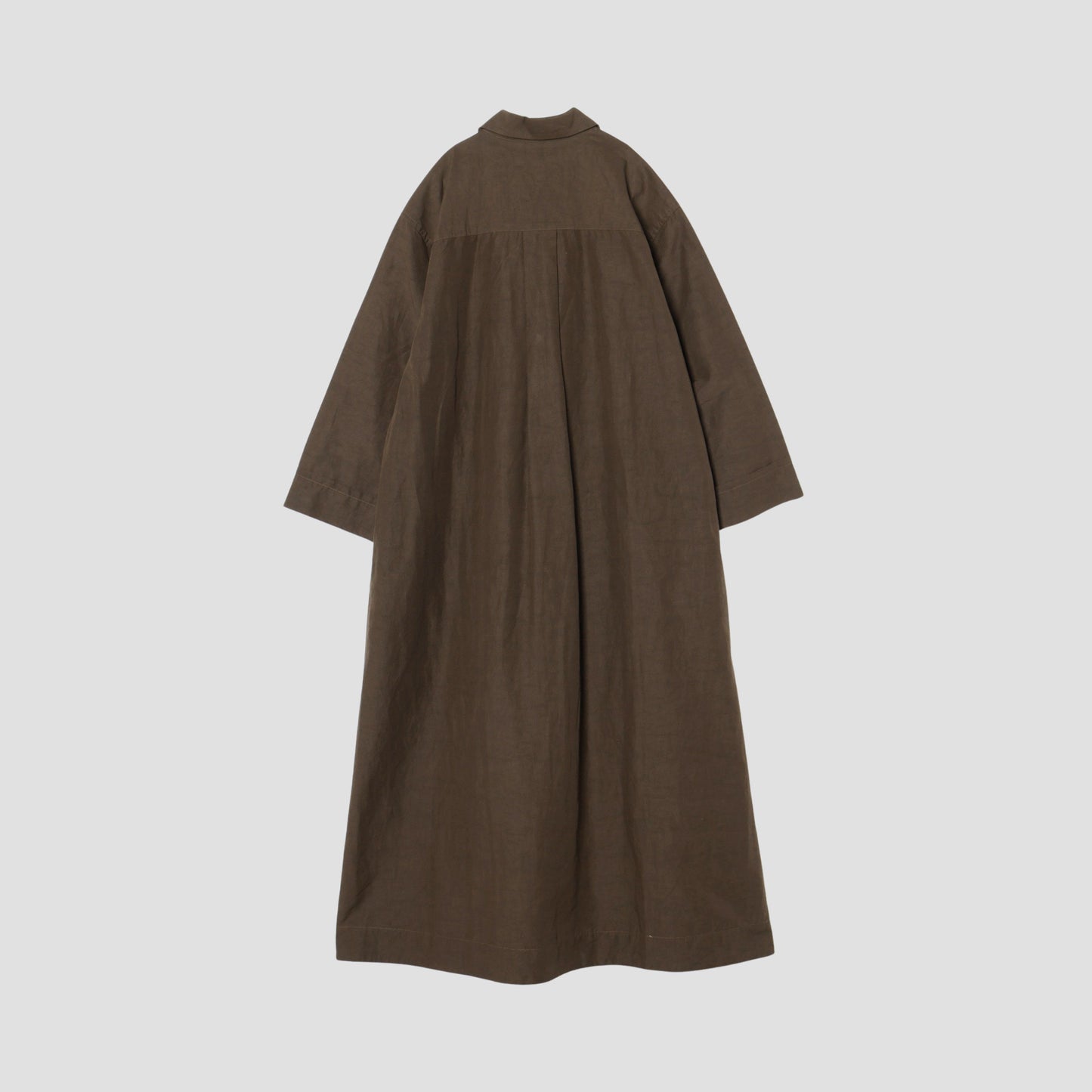 FINE PLAINWEAVE COTTON LINEN DRESS
