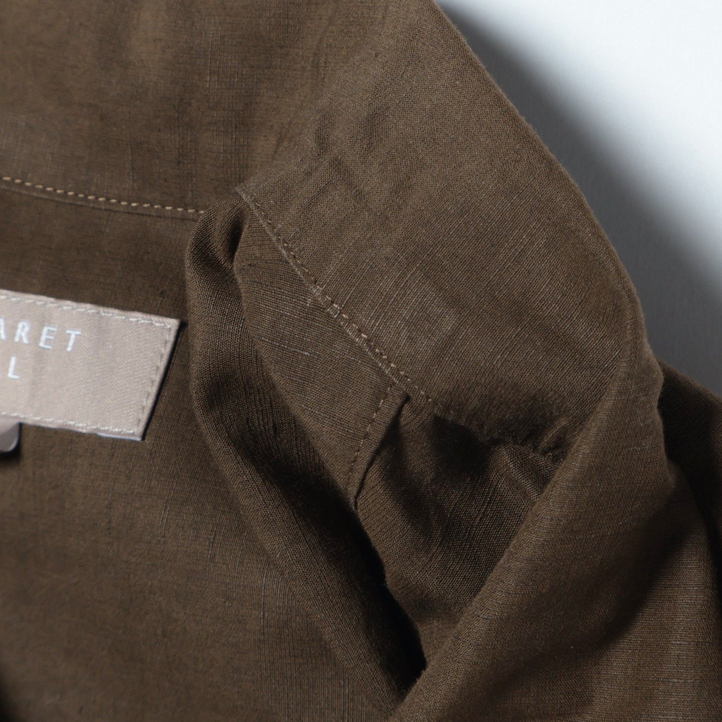 FINE PLAINWEAVE COTTON LINEN DRESS