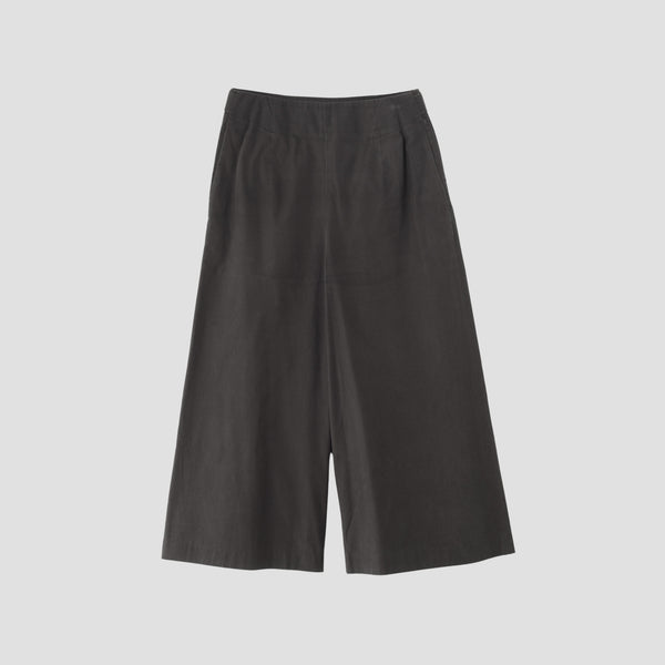 WASHED YARN DYE POPLIN TROUSERS