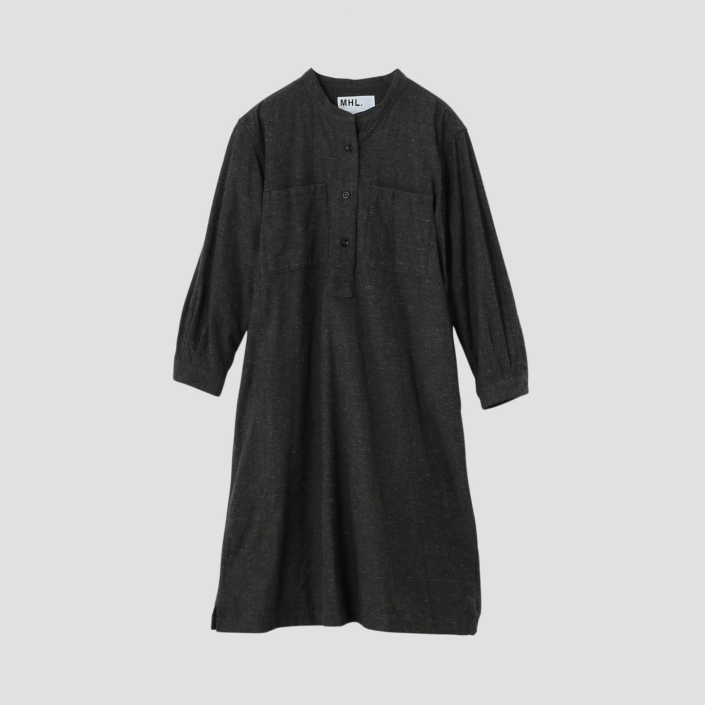 WOOL COTTON TWILL DRESS