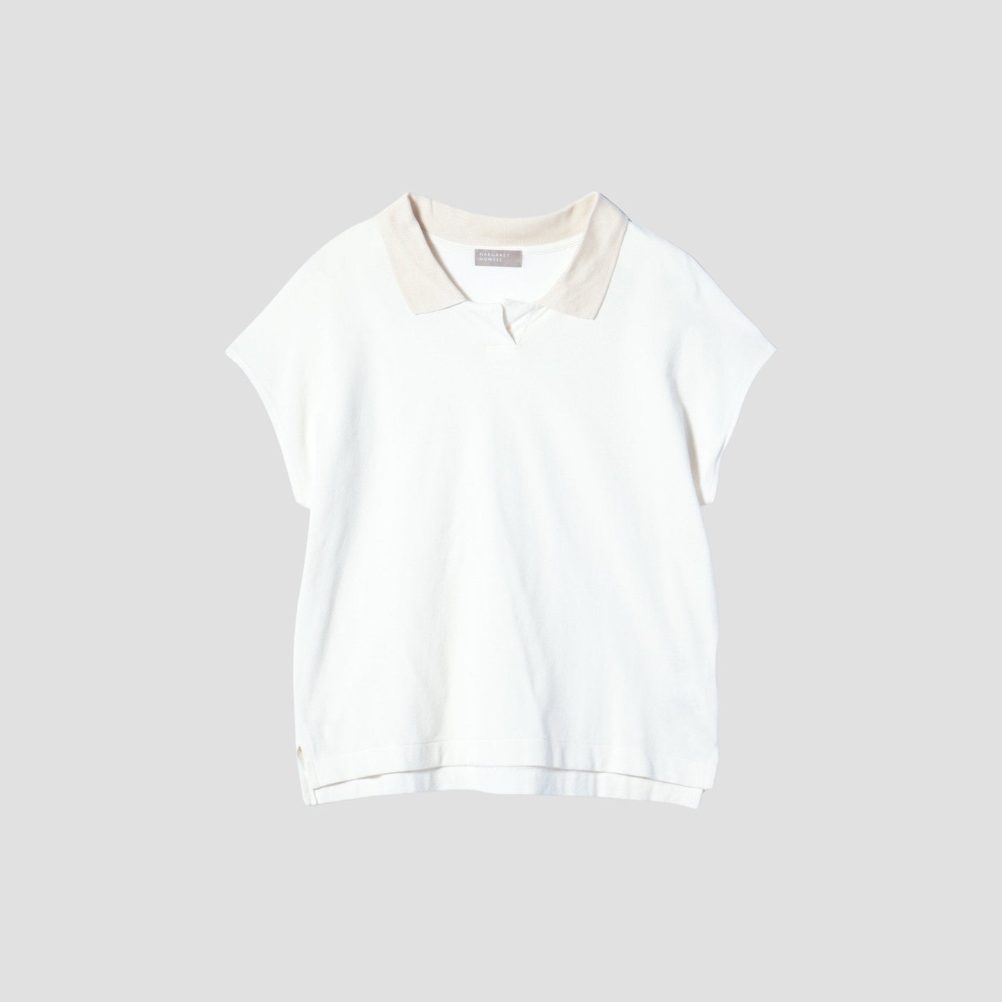 SILK COLLAR POLO JERSEY