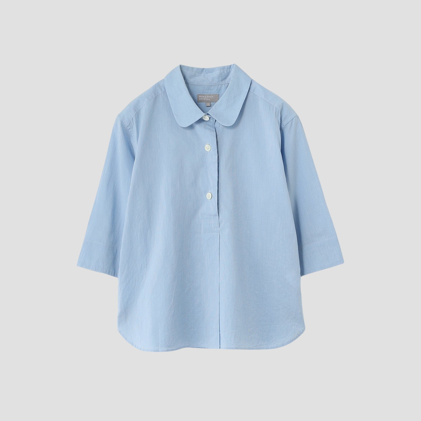 FINE STRIPE COTTON SILK SHIRT