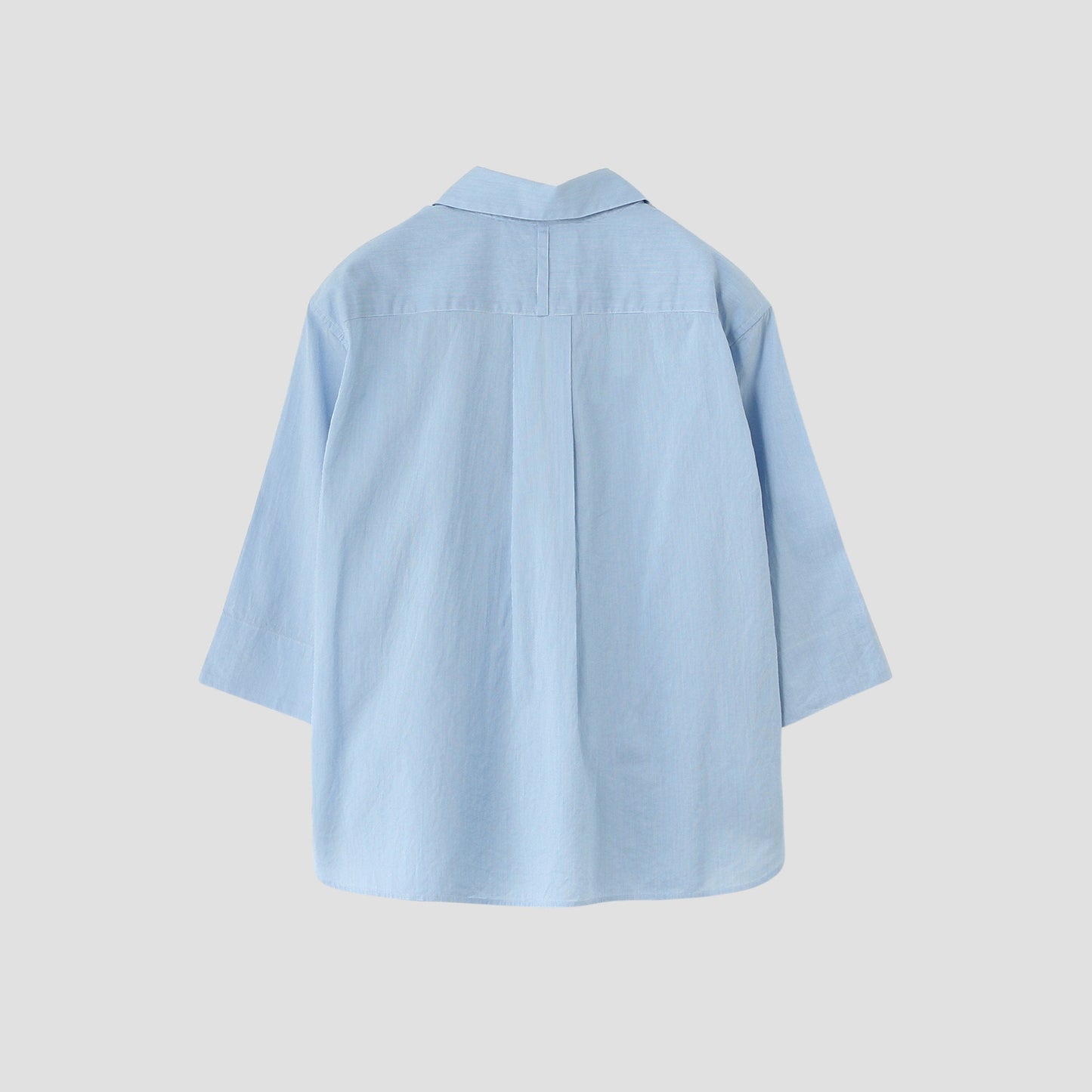FINE STRIPE COTTON SILK SHIRT