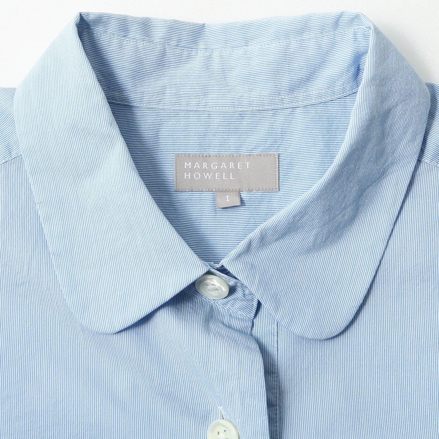 FINE STRIPE COTTON SILK SHIRT