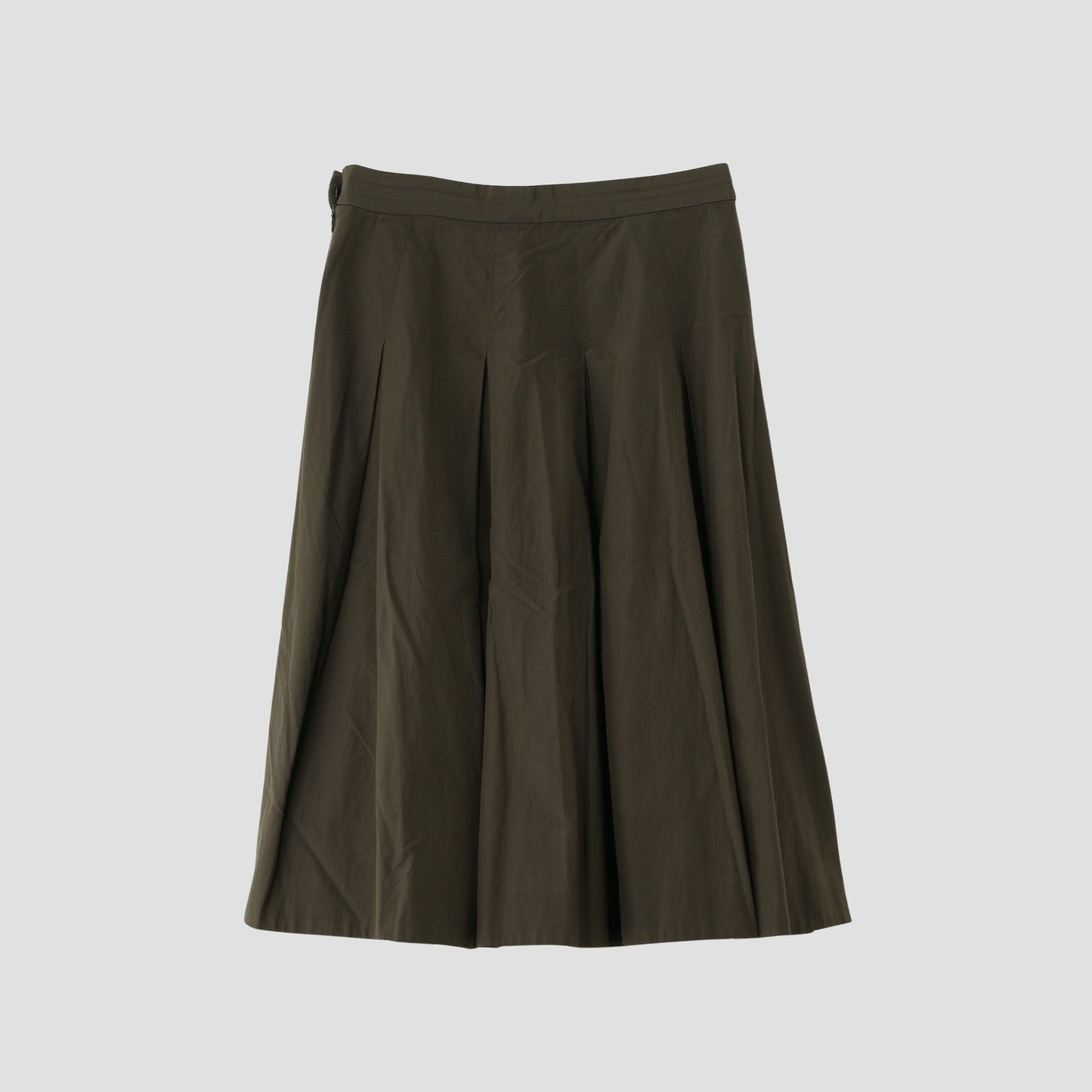 COTTON SILK POPLIN SKIRT