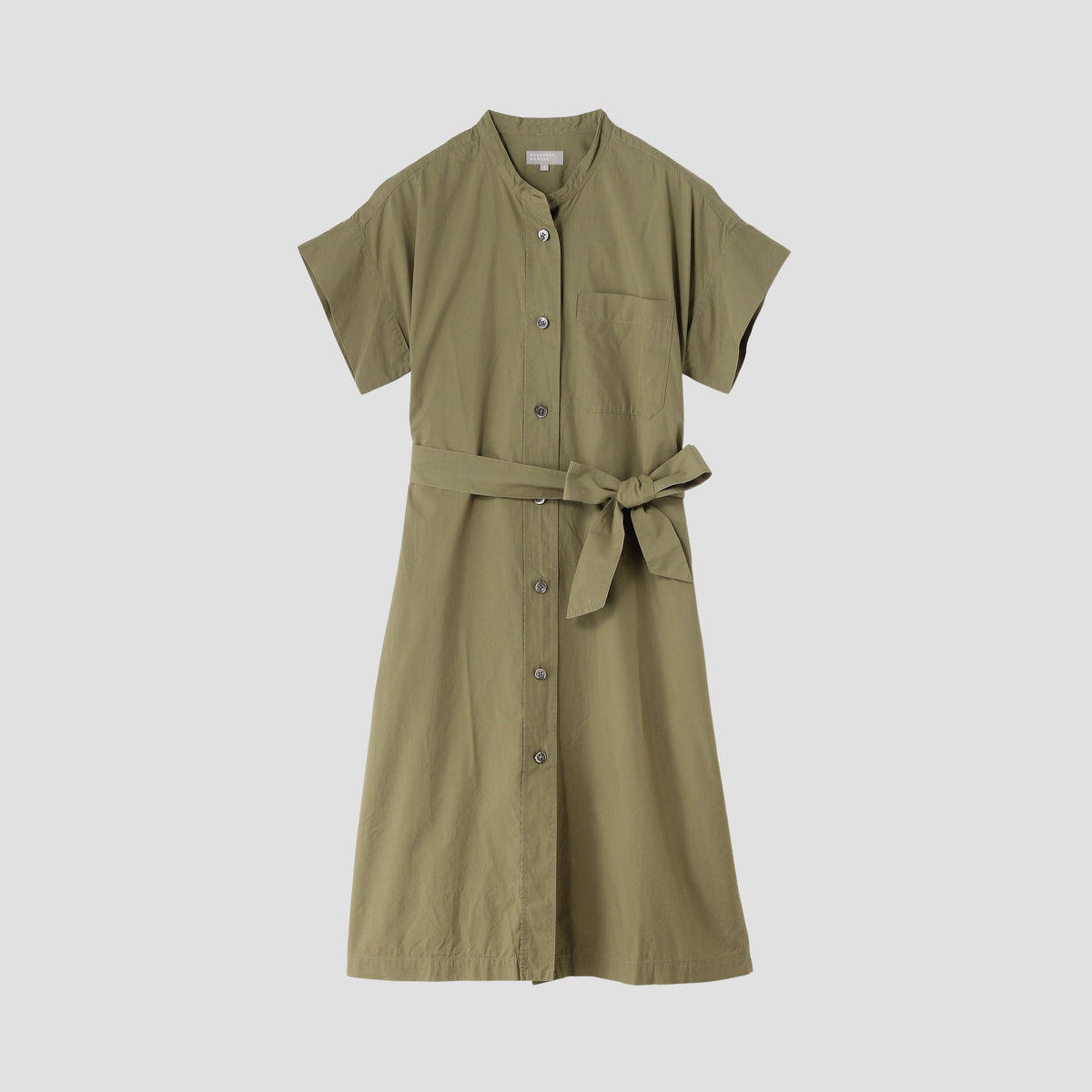 COTTON SILK CHAMBRAY DRESS