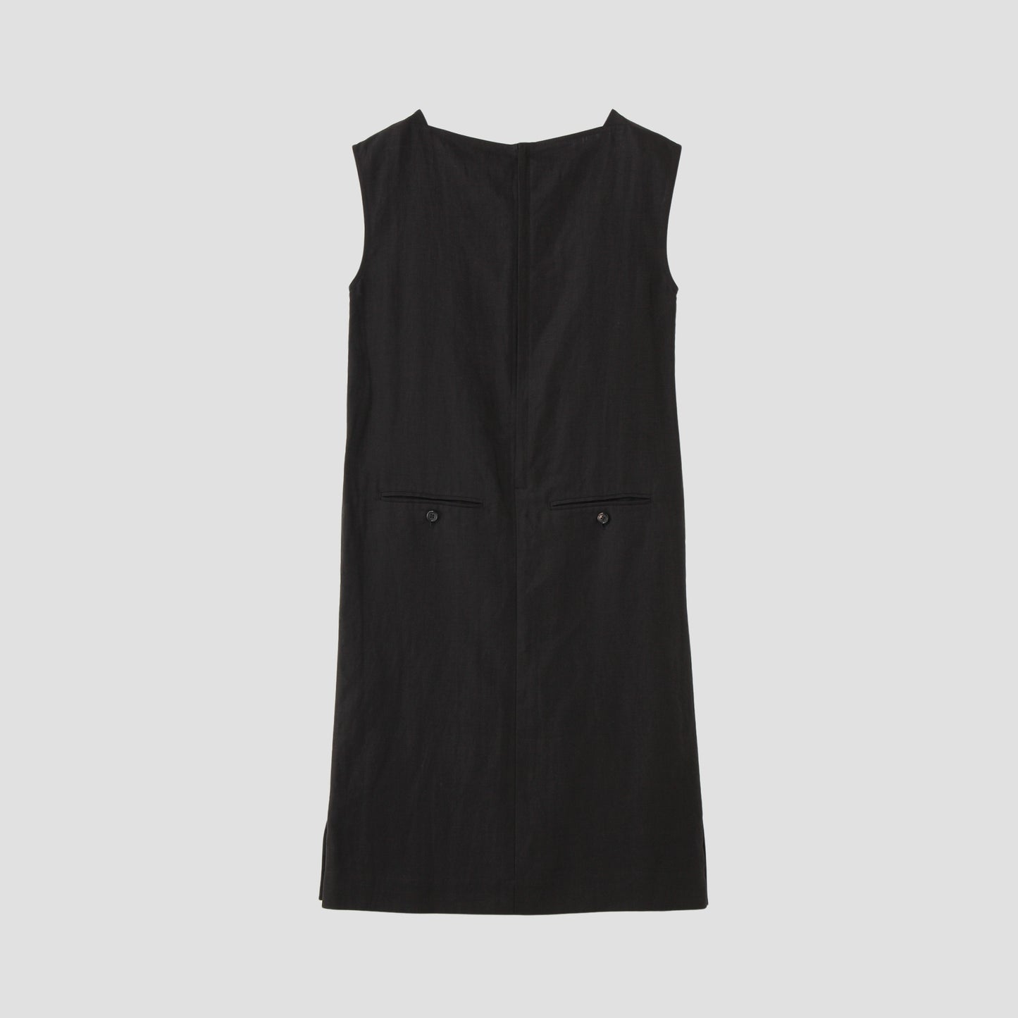 HIGH DENSE LINEN POPLIN DRESS