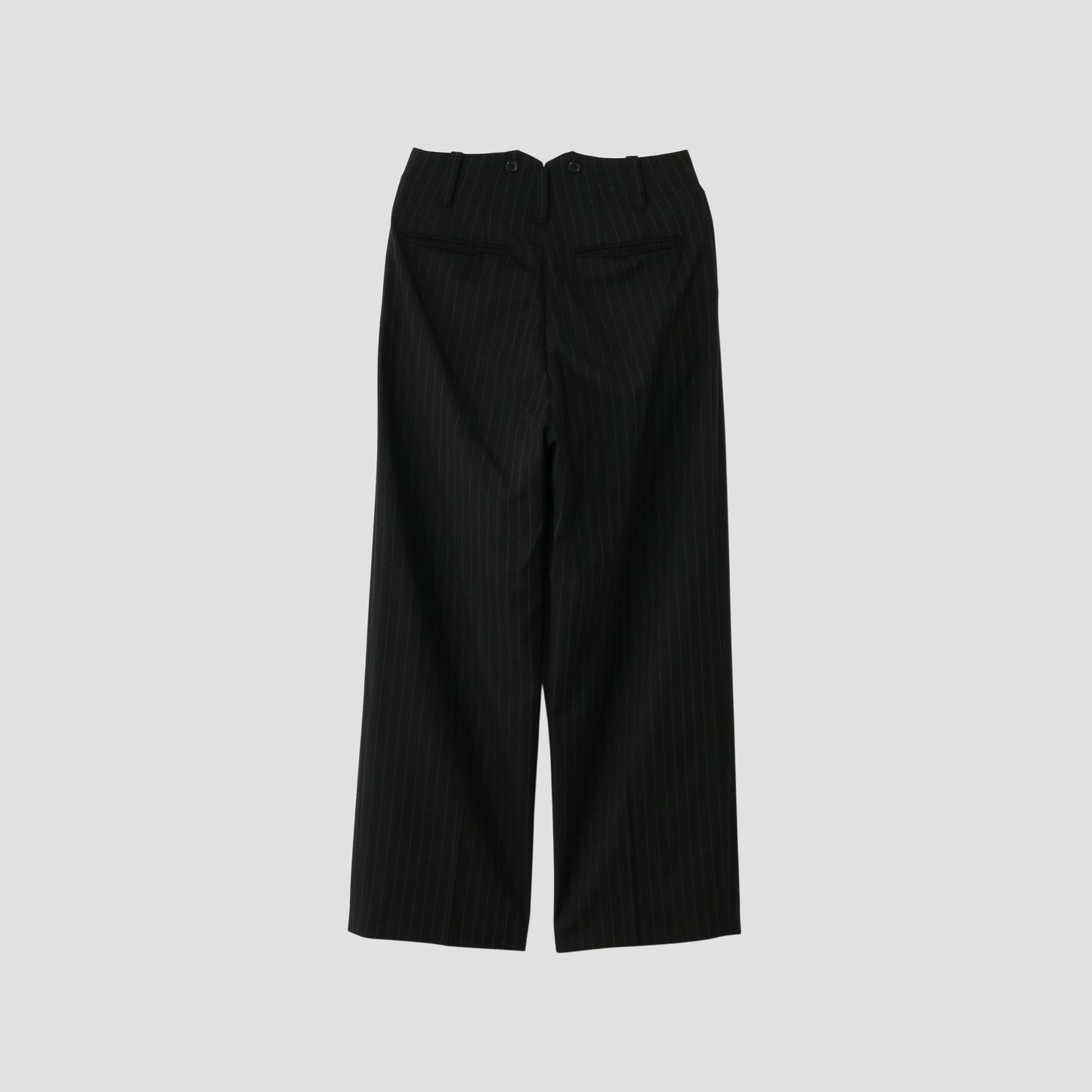 STRIPE WOOL PLAINWEAVE TROUSERS