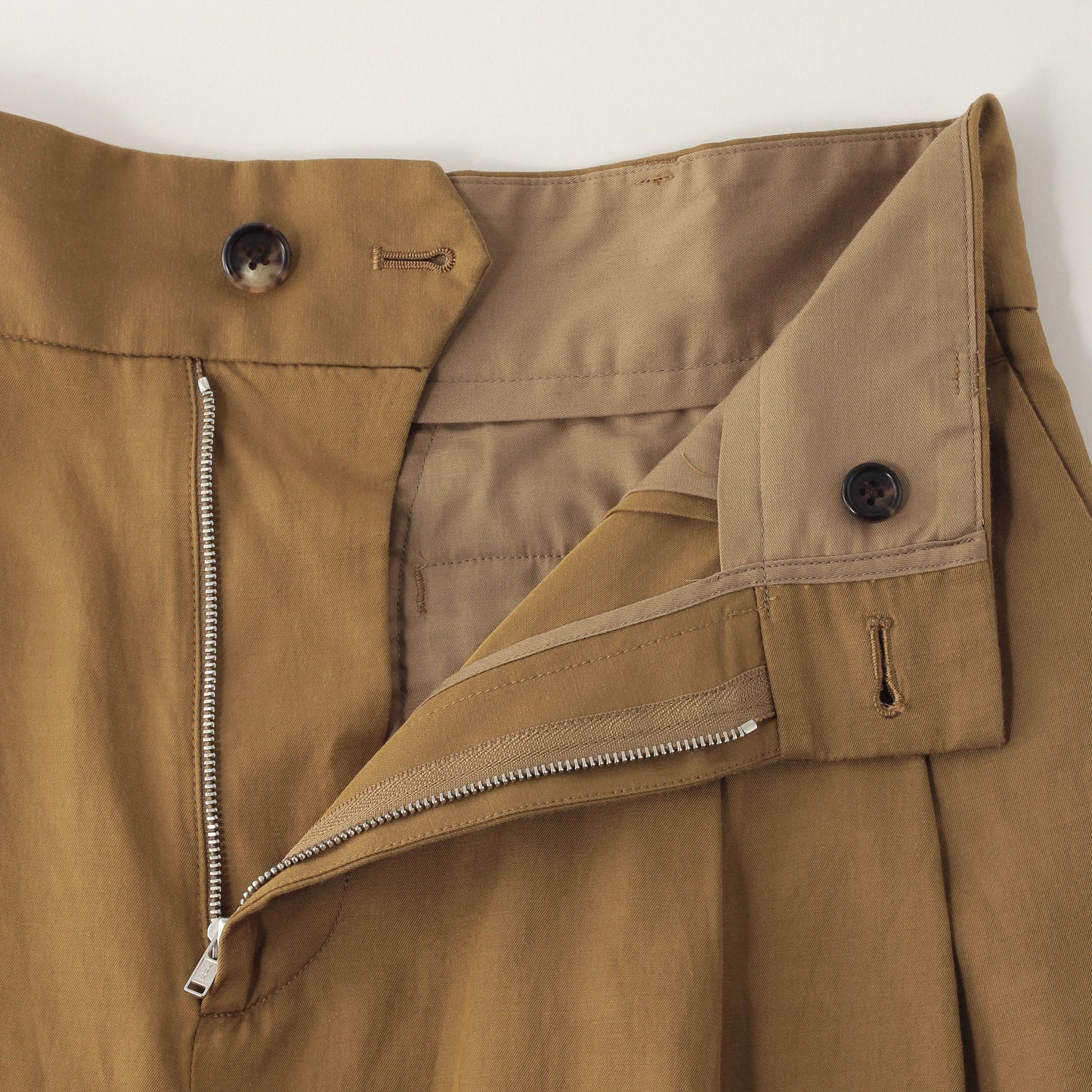 VISCOSE COTTON TWILL TROUSERS