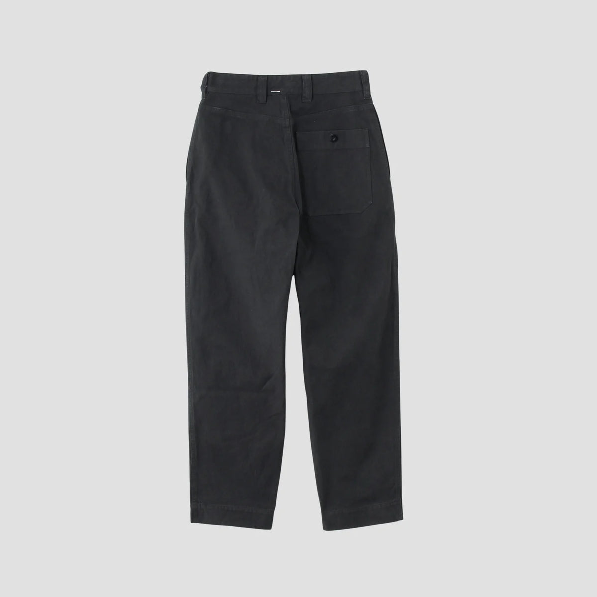 UNEVEN COTTON CANVAS TROUSERS