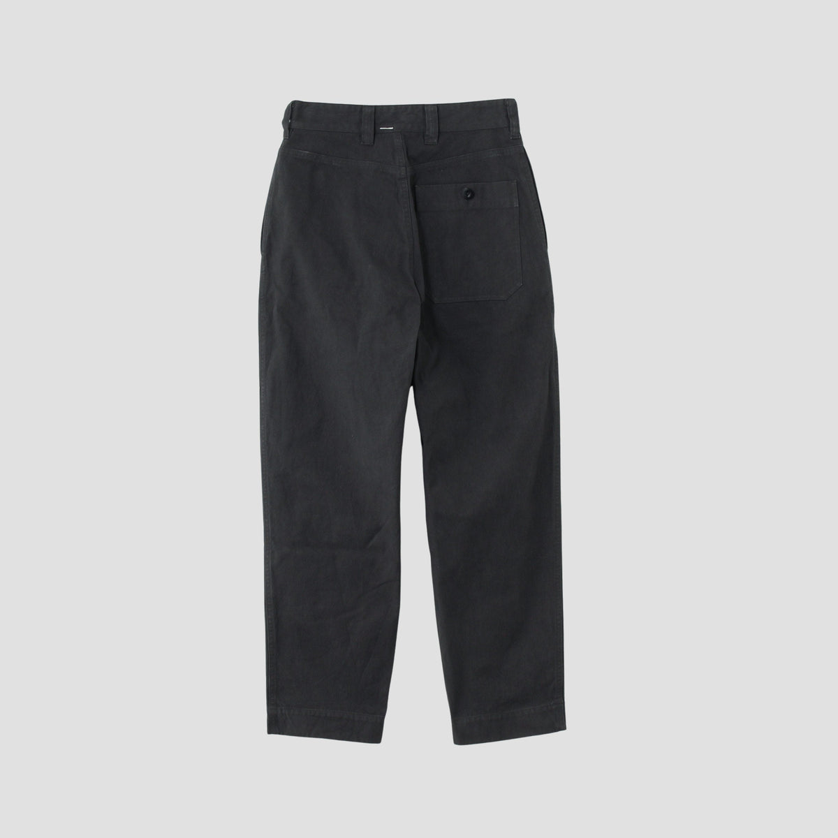UNEVEN COTTON CANVAS TROUSERS
