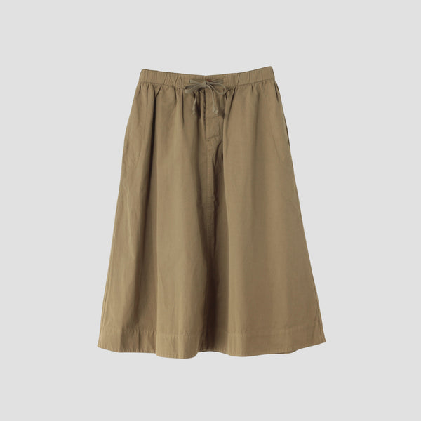 COTTON RAMIE TOUGH POPLIN SKIRT