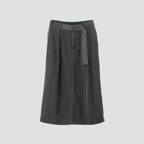 DRY COTTON NEEDLECORD SKIRT