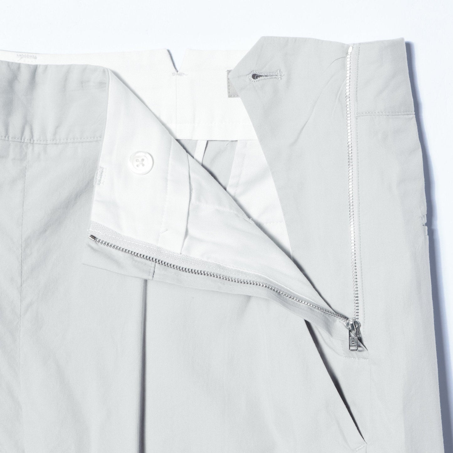 COTTON SILK POPLIN TROUSERS
