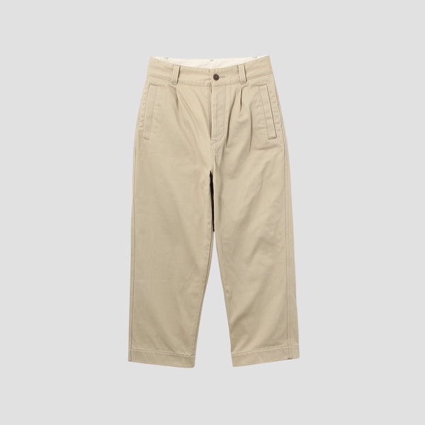 BRUSHED BACK COTTON TWILL TROUSERS