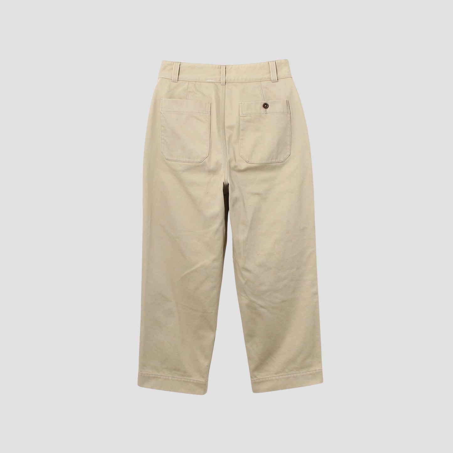 BRUSHED BACK COTTON TWILL TROUSERS
