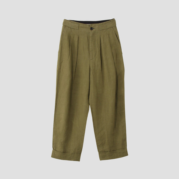 YARN DYED LINEN TROUSERS