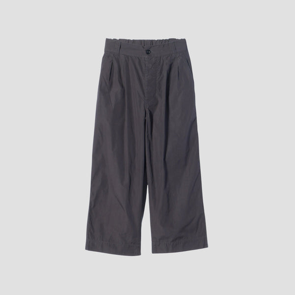 FINE COMPACT COTTON POPLIN TROUSERS