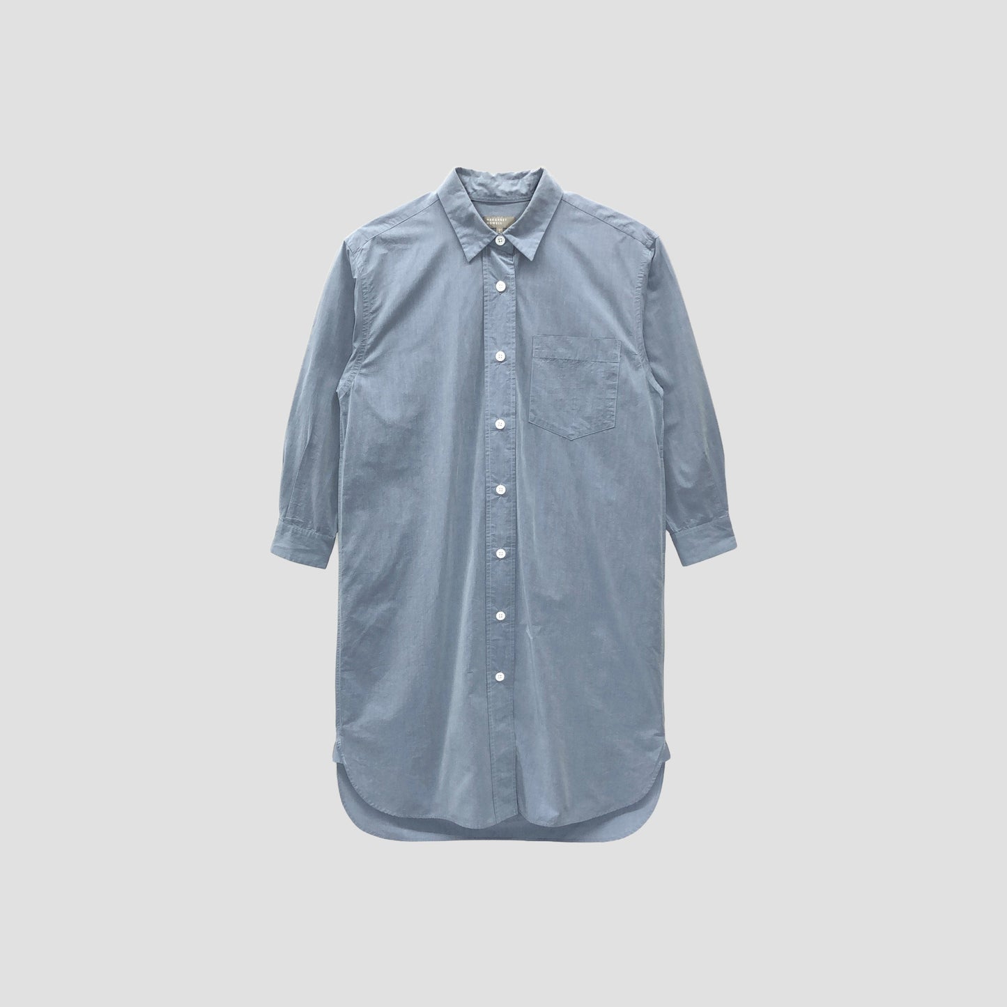 YARN DYED COTTON POPLIN DRESS