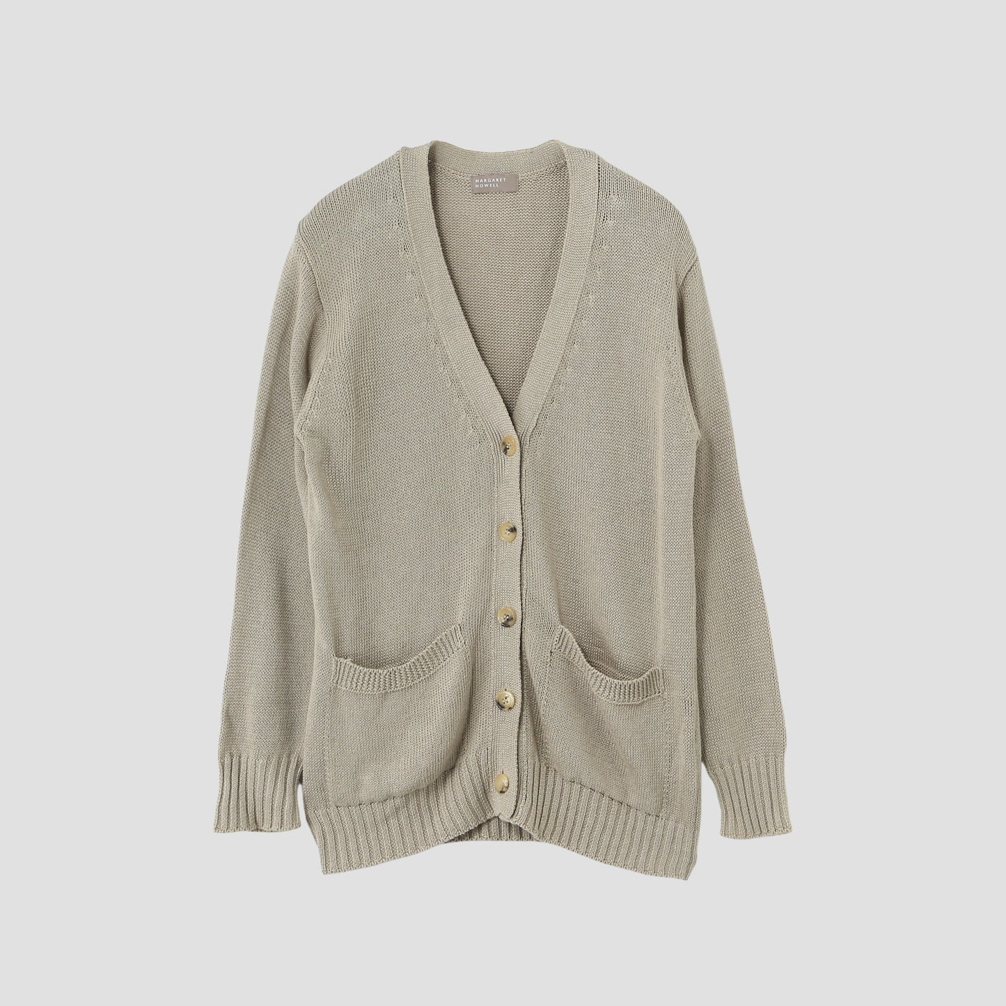 LINEN COTTON SILK CARDIGAN KNIT