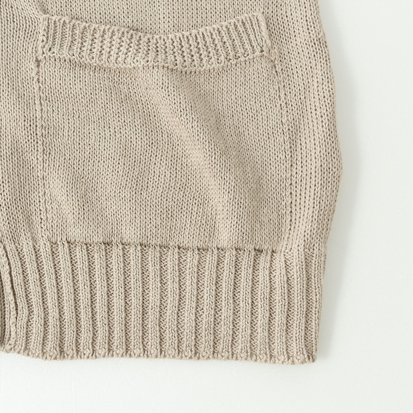 LINEN COTTON SILK CARDIGAN KNIT
