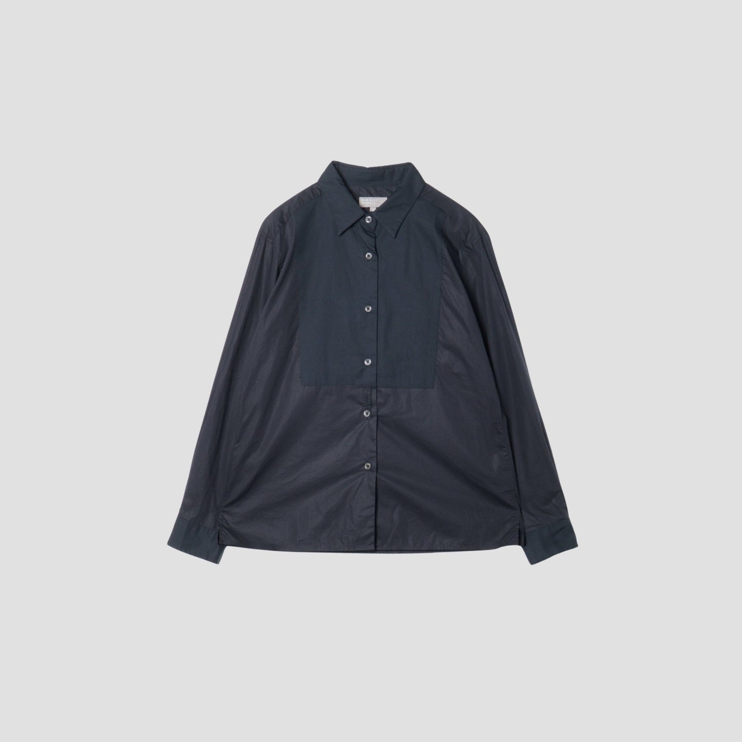 BLACK CHINTZ COTTON SHIRT