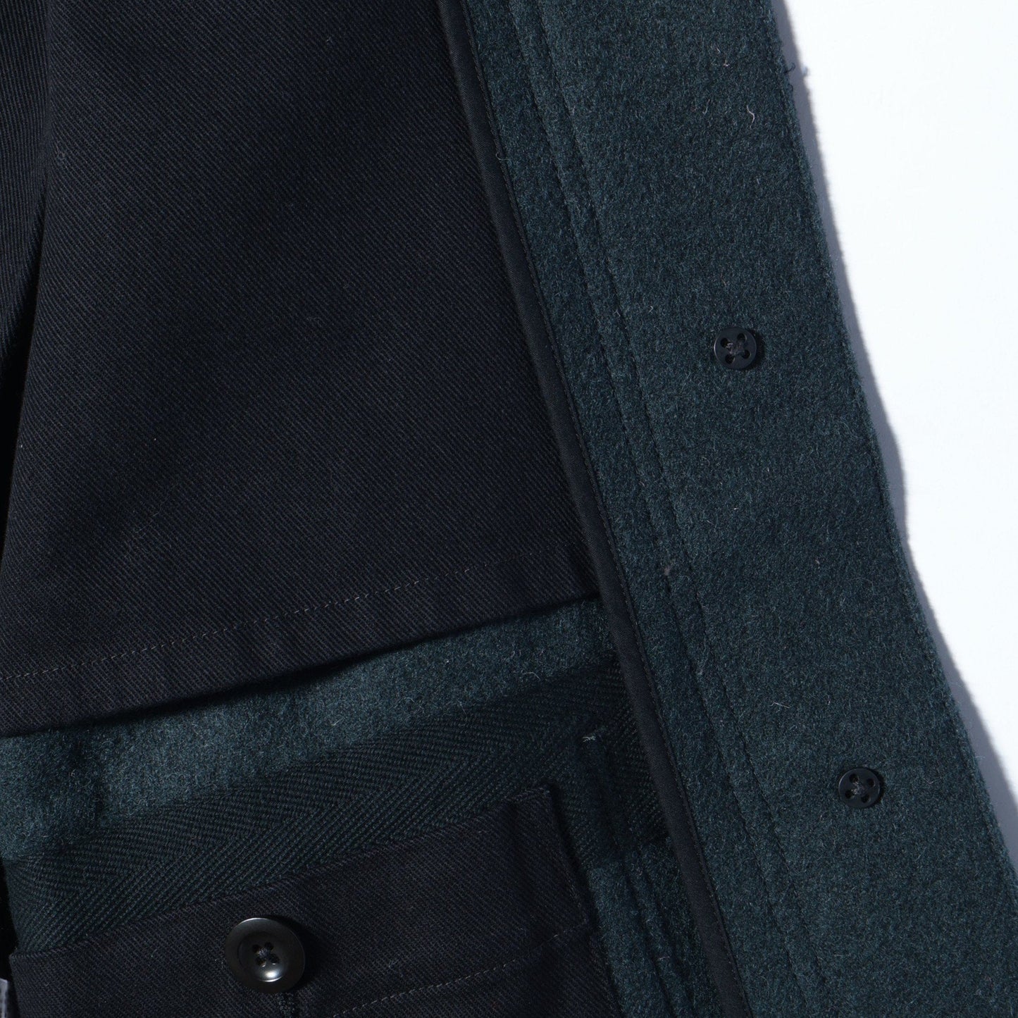 LIGHT WOOL MELTON COAT