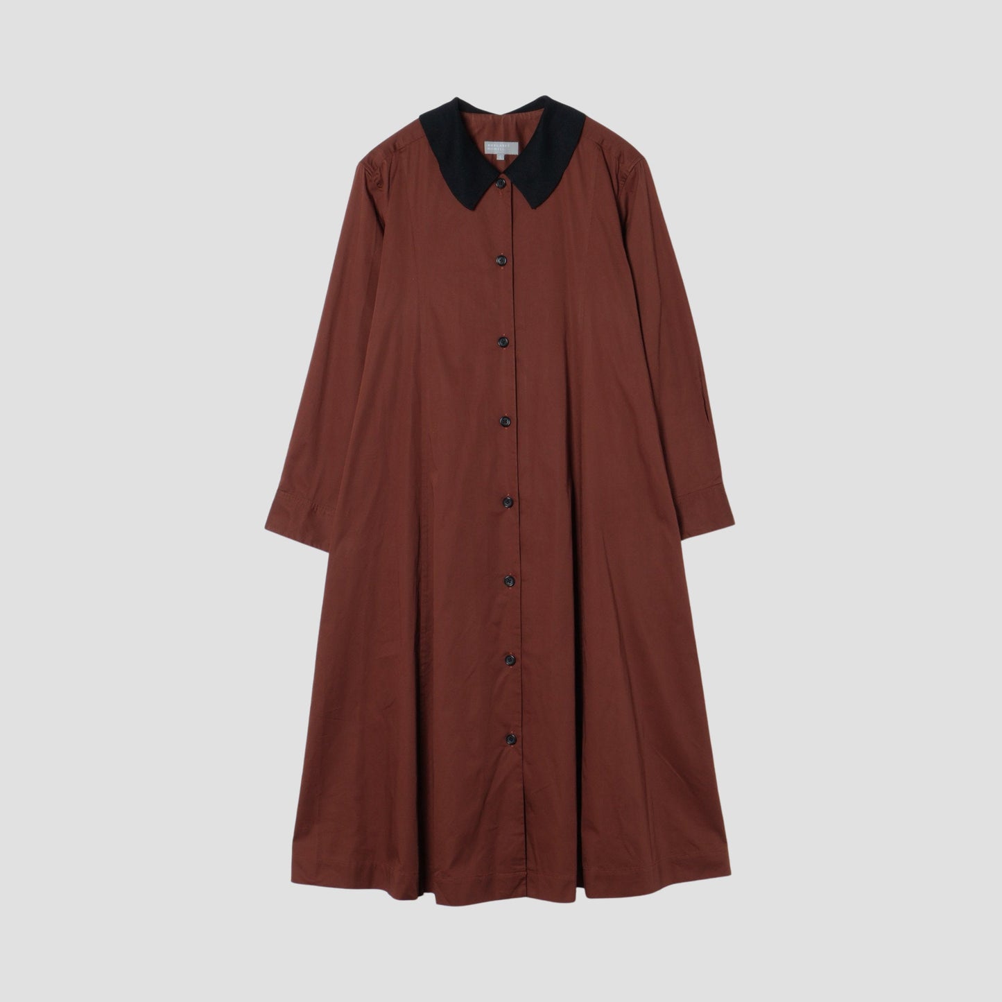 WASHED COTTON SATIN DRESS