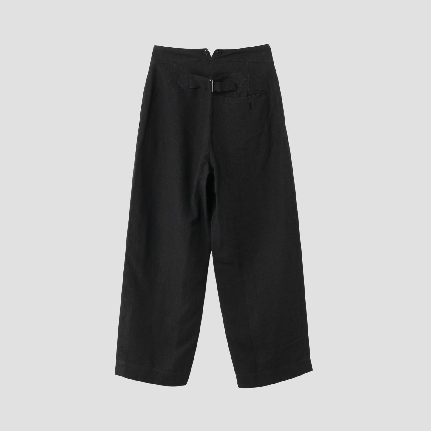 MATT LINEN POPLIN TROUSERS