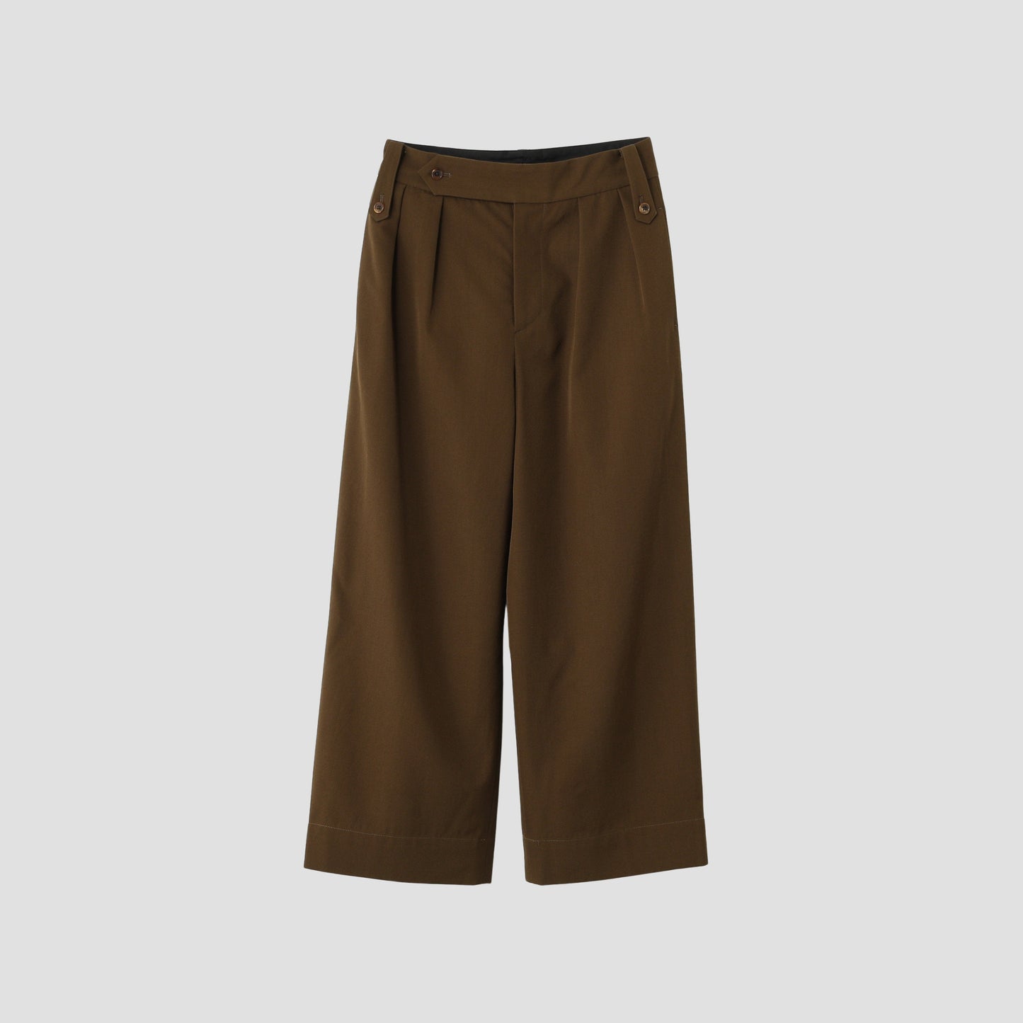 DRY WOOL TWILL TROUSERS