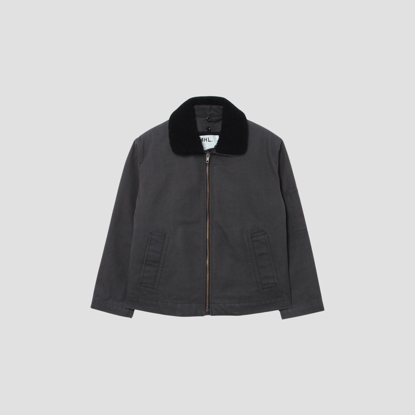 TUMBLED COTTON CANVAS BLOUSON