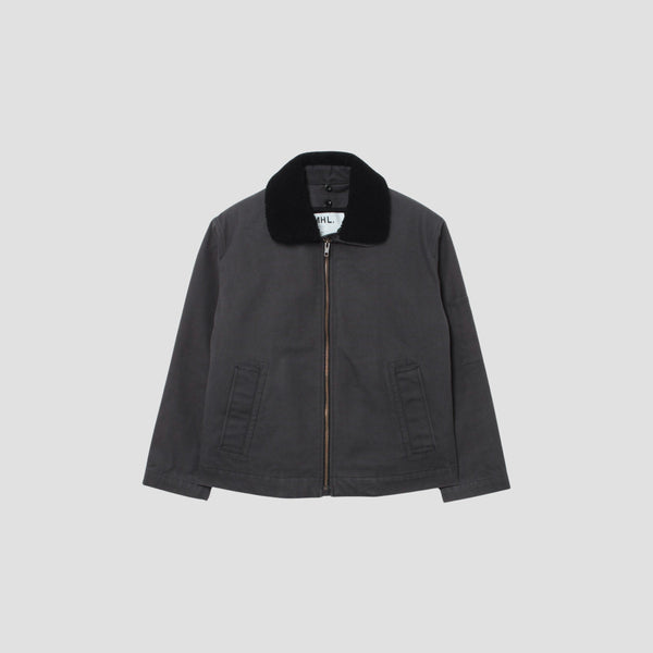 TUMBLED COTTON CANVAS BLOUSON