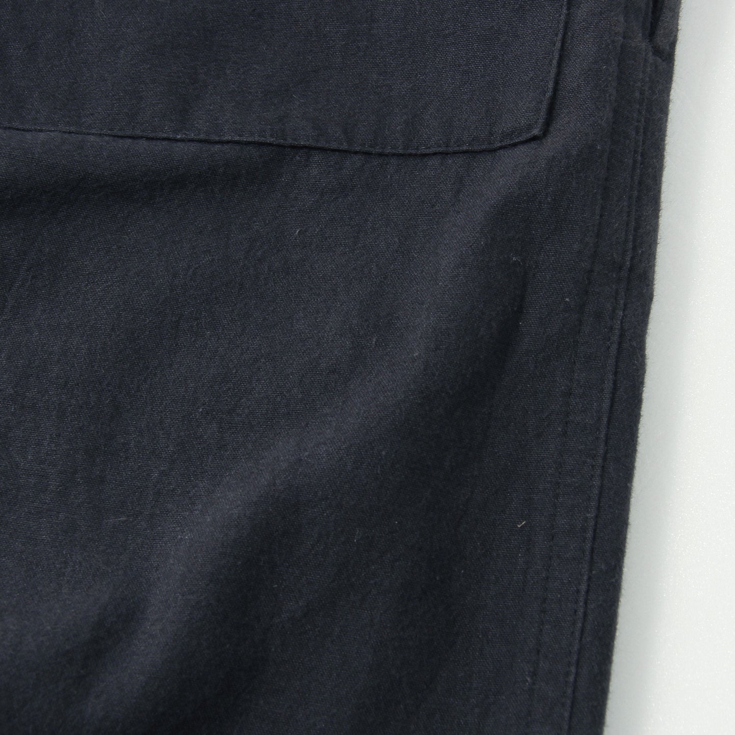 YARN DYE COTTON PLAINWEAVE TROUSERS