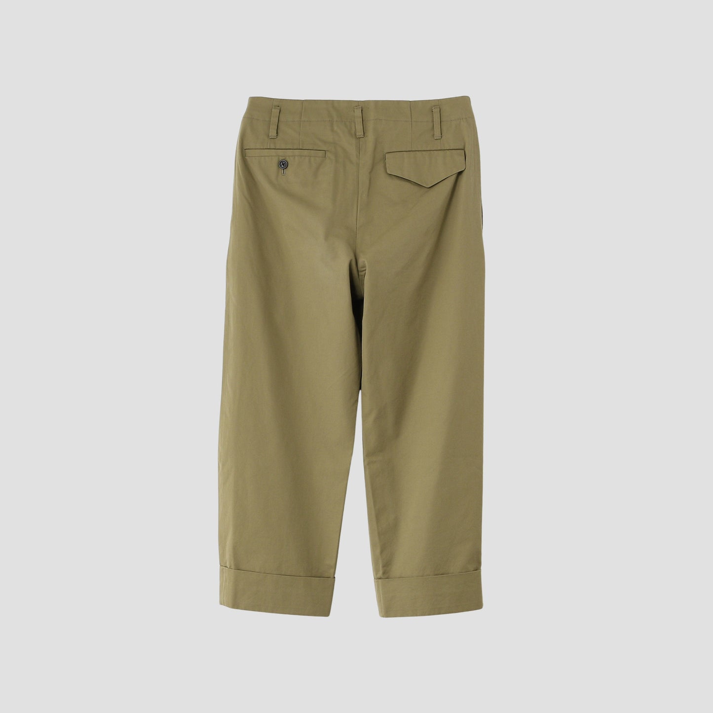 REFINED COTTON GABARDINE TROUSERS